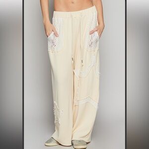 323 ❤️ POL Crochet Star ribbed pants